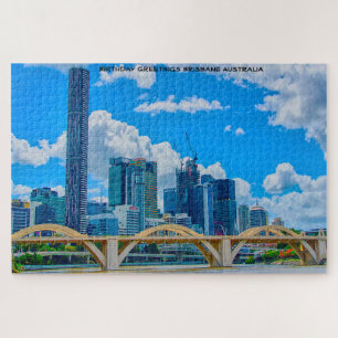 Birthday Greetings Brisbane Australia Jigsaw Puzzle