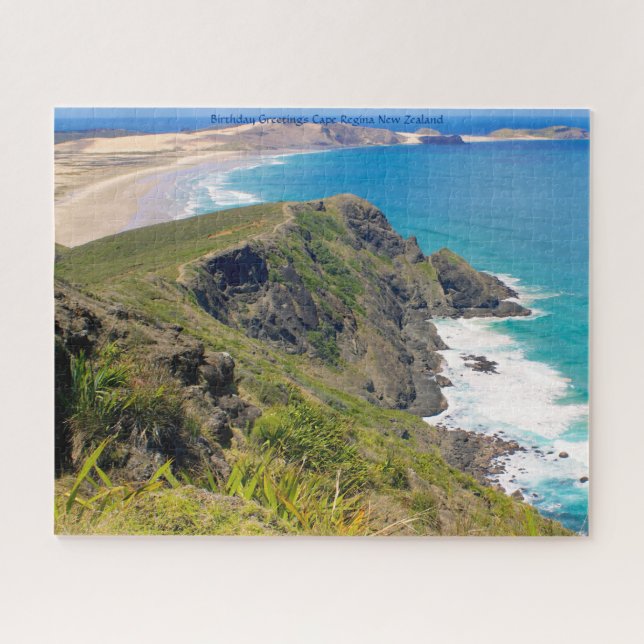 Birthday Greetings Cape Regina New Zealand Jigsaw Puzzle (Horizontal)