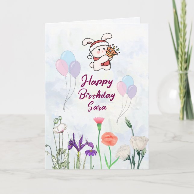 Birthday Greetings Card  (Front)