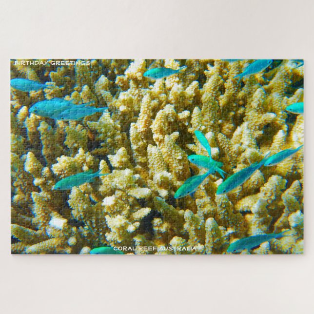 Birthday Greetings Coral Reef Australia Jigsaw Puzzle (Horizontal)