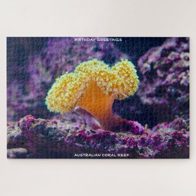 Birthday Greetings Coral Reef Australia Jigsaw Puzzle (Horizontal)