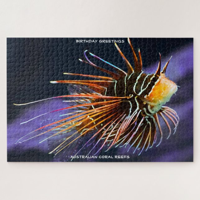 Birthday Greetings Coral Reef Australia Jigsaw Puzzle (Horizontal)