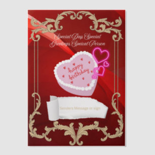 Birthday Greetings for Special Vellum Invitations