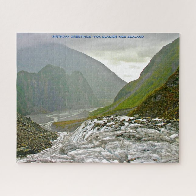 Birthday Greetings -Fox Glacier-New Zealand Jigsaw Puzzle (Horizontal)