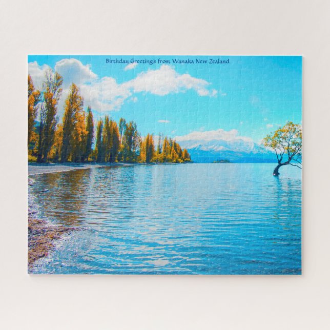 Birthday Greetings from New Zealand Jigsaw Puzzle (Horizontal)