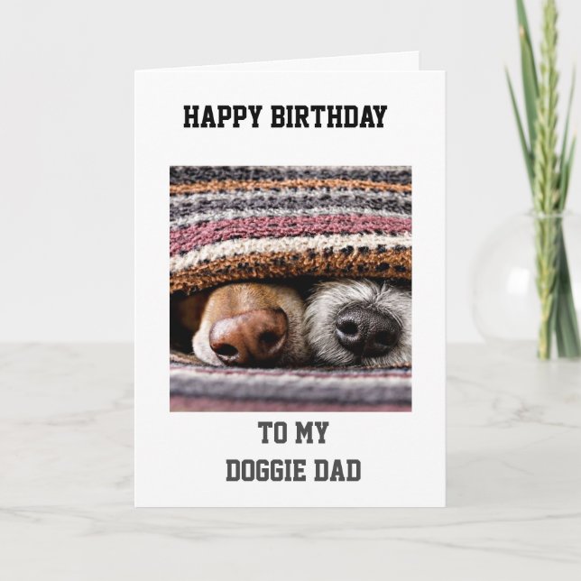 BIRTHDAY GREETINGS "FROM YOUR DOGGIE" CARD (Front)