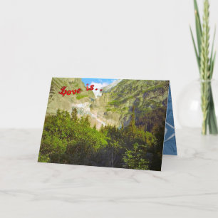 Birthday Greetings - Glacier, Grindelwald Card