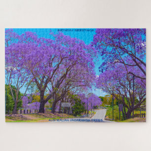 Birthday Greetings Jacaranda Trees Australia Jigsaw Puzzle