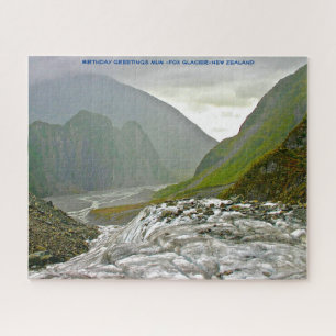 Birthday Greetings Mum -Fox Glacier-New Zealand Jigsaw Puzzle