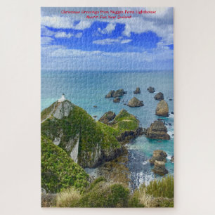 Birthday Greetings Nugget Point Lighthouse Jigsaw  Jigsaw Puzzle