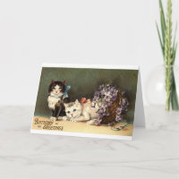 Birthday Greetings Repro Vintage 1910