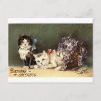 Birthday Greetings Repro Vintage 1910