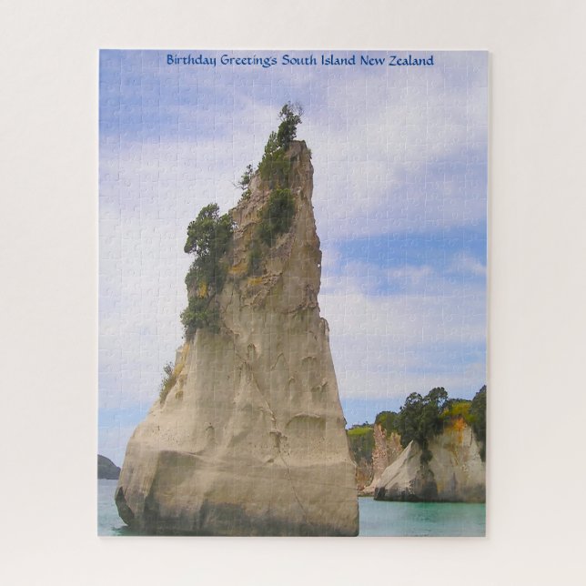Birthday Greetings South Island New Zealand Jigsaw Puzzle (Vertical)