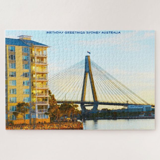 Birthday Greetings Sydney Australia Jigsaw Puzzle (Horizontal)