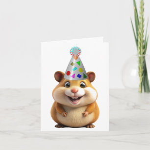 Birthday Hamster  Greeting Card