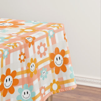 Birthday Happy Flowers Tablecloth