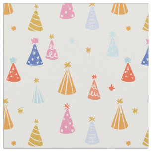 Birthday Hat multicolour rainbow Fabric