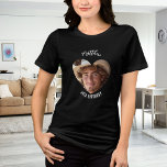 Birthday heart photo man girlfriend Tri-Blend shirt<br><div class="desc">For his girlfrield. Personalise and add his name,  age and photo. A heart as photo frame. White text.</div>