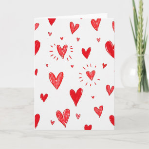 Birthday Heart Sketch Card