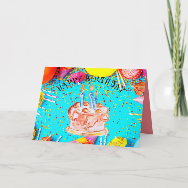 Birthday Holiday Card (Front)