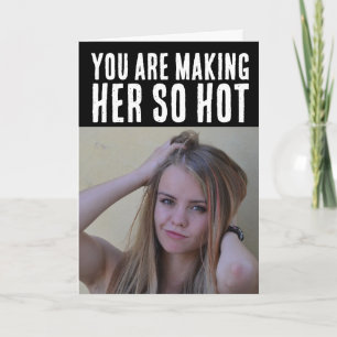 BIRTHDAY HOT GIRL "GETTING OLDER" TEASING JOKE CARD