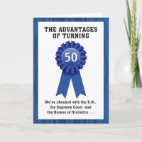 Birthday humour Advantages of Turning 50 or 60 or
