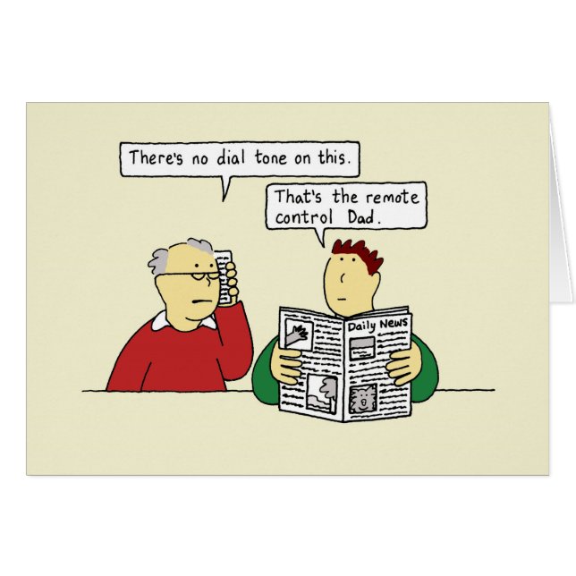 Birthday Humour for Elderly Dad (Front Horizontal)