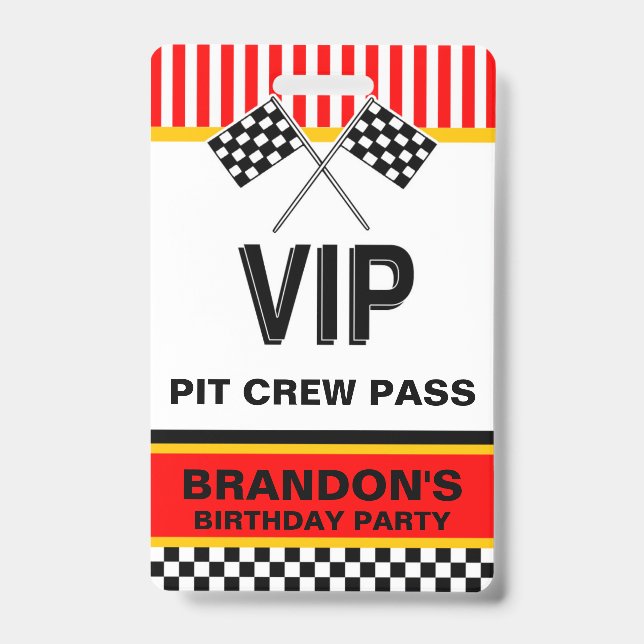 birthday ID badge (Front)