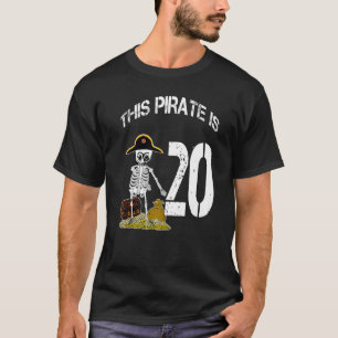 Birthday idea for boys skeleton pirate T-Shirt