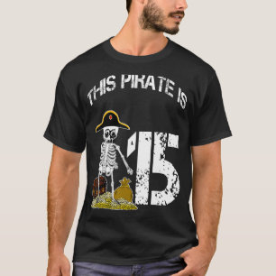 Birthday idea for boys skeleton pirate T-Shirt
