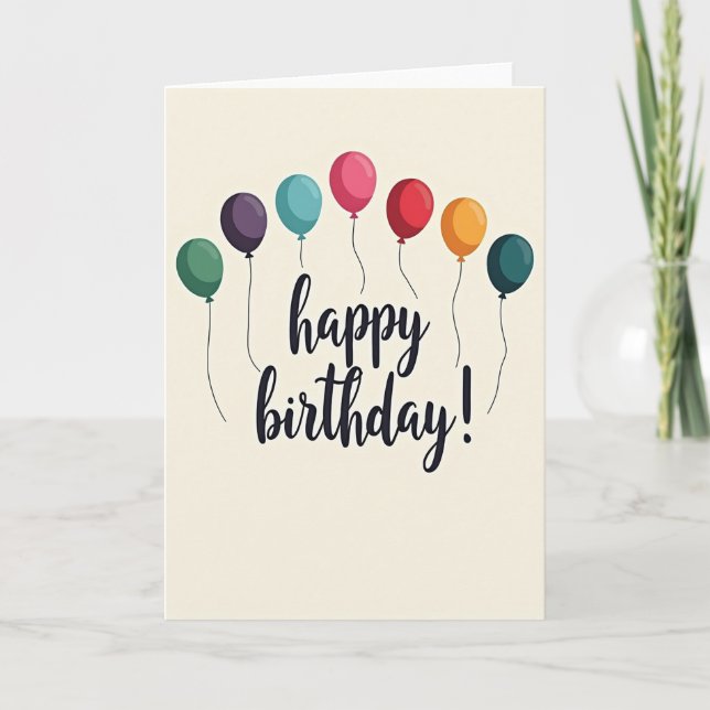 Birthday Illustration Arc Card (Front)