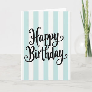 Birthday Illustration Lines Card