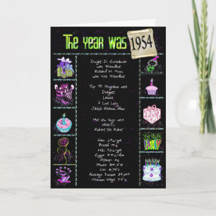 Birthday in 1954 card