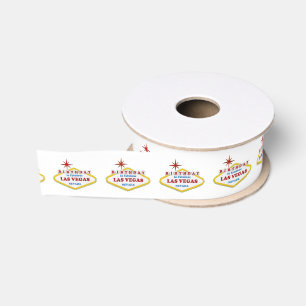Birthday in Las Vegas 1.5" Grosgrain Ribbon 2 yds