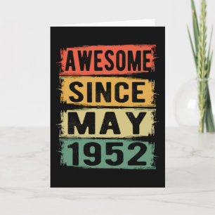 Birthday In May Born In 1952 Card