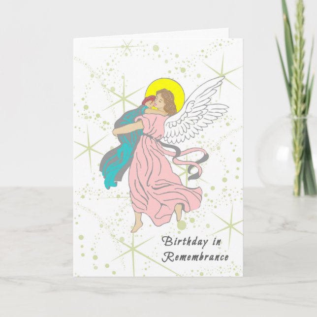 Birthday in Remembrance Card for Small Child (Front)