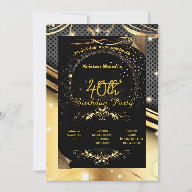 Birthday invitation (Front)