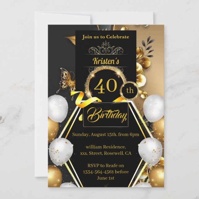 Birthday Invitation (Front)