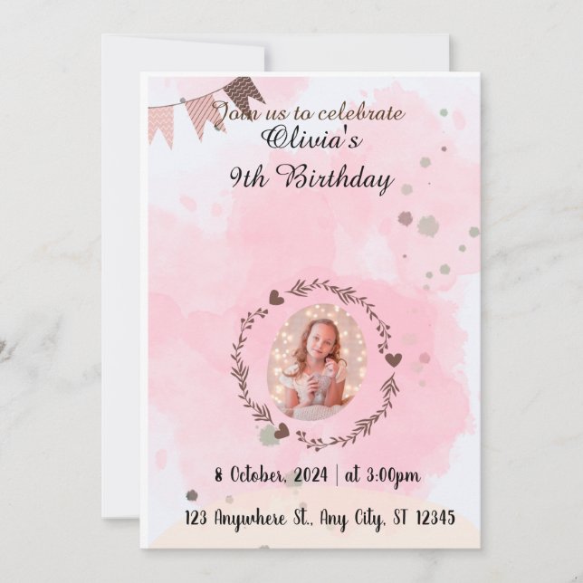 Birthday Invitation (Front)