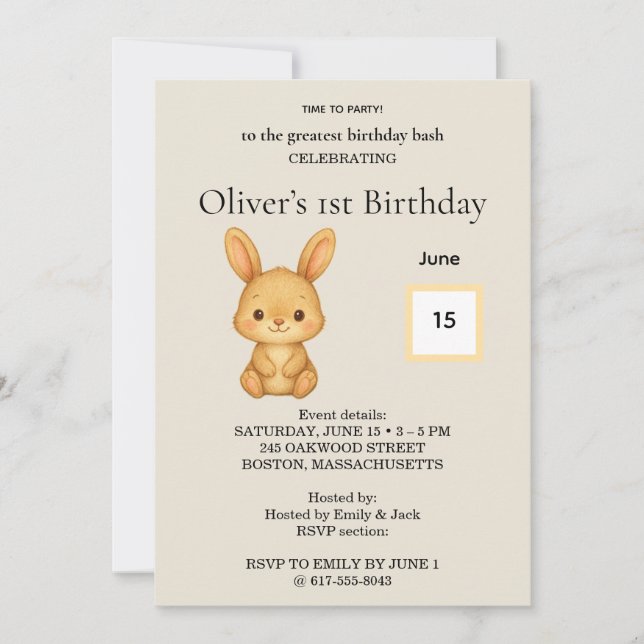 Birthday Invitation (Front)