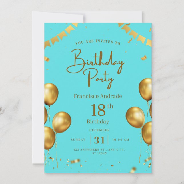 birthday  invitation (Front)
