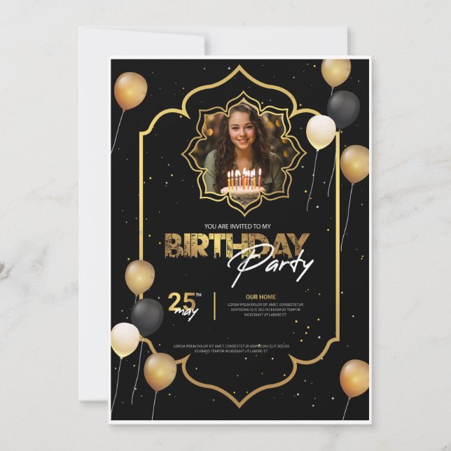 Birthday invitation (Front)