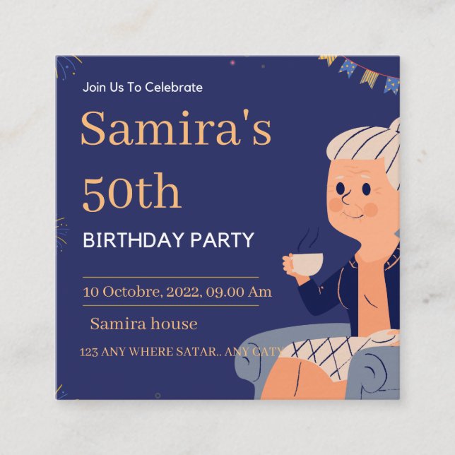 Birthday invitation  (Front)