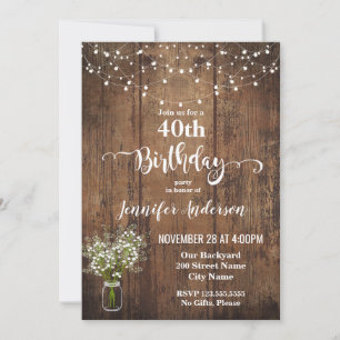 Birthday invitation