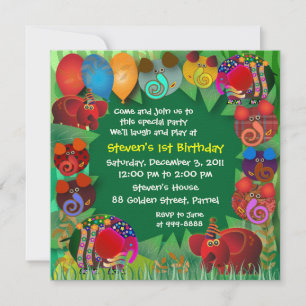 Birthday Invitation: 005 Elephants Invitation