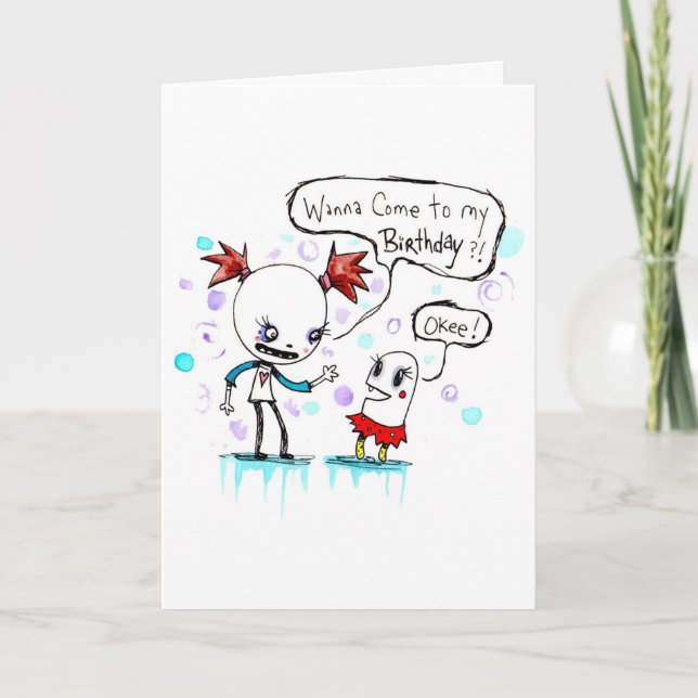 BIRTHDAY INVITATION by Emi Boz/ Gus Fink (Front)