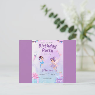 Birthday invitation card