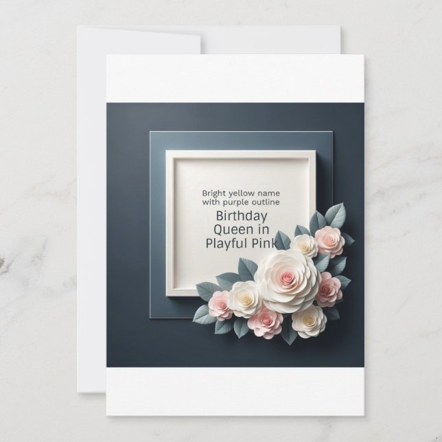 BIRTHDAY INVITATION CARD (Front)