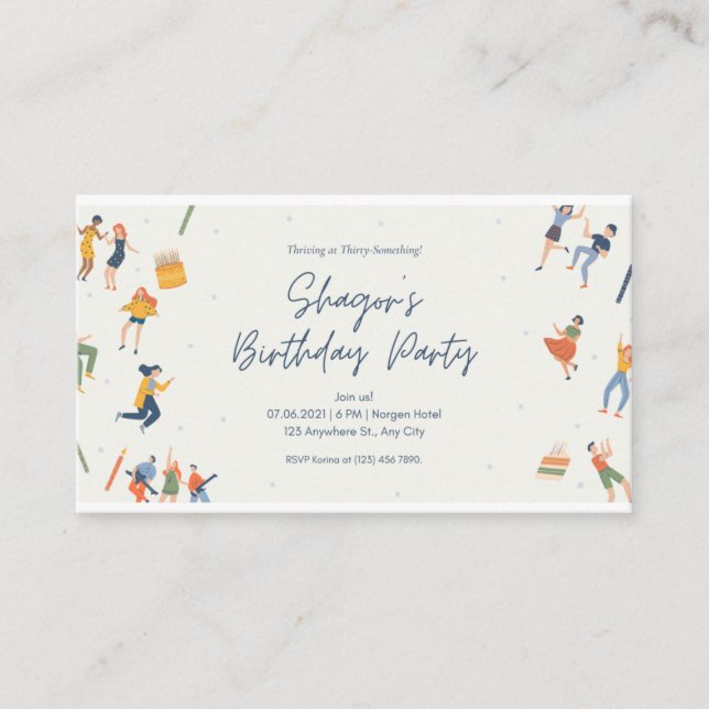 Birthday Invitation Card (Front)