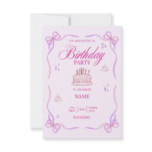 Birthday Invitation Card